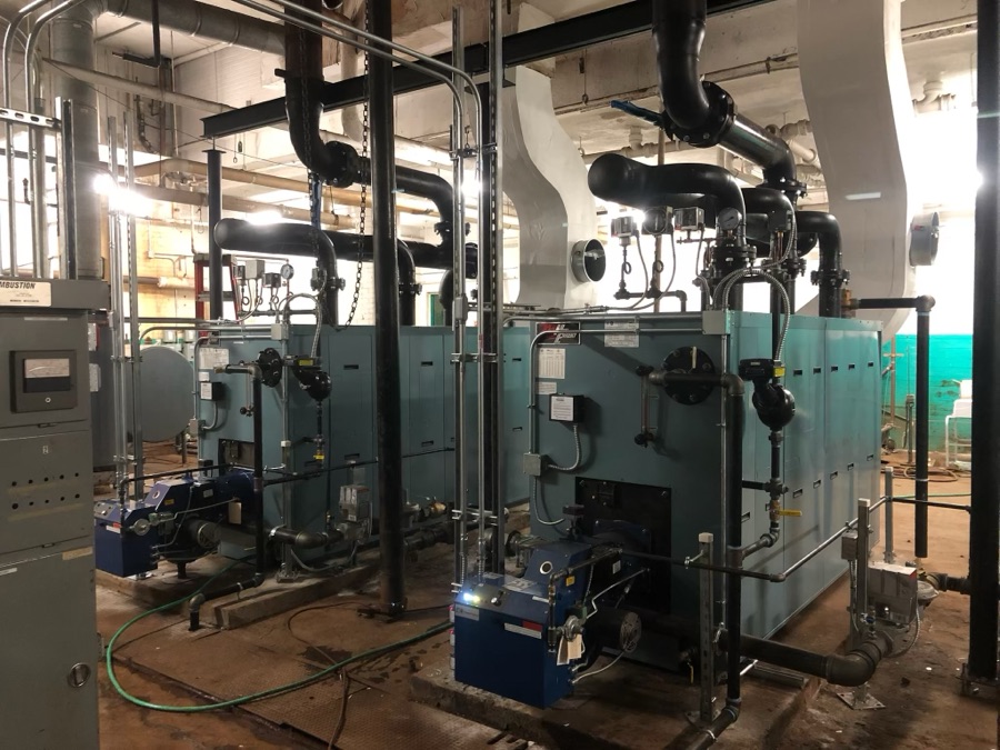 Commercial boiler plant