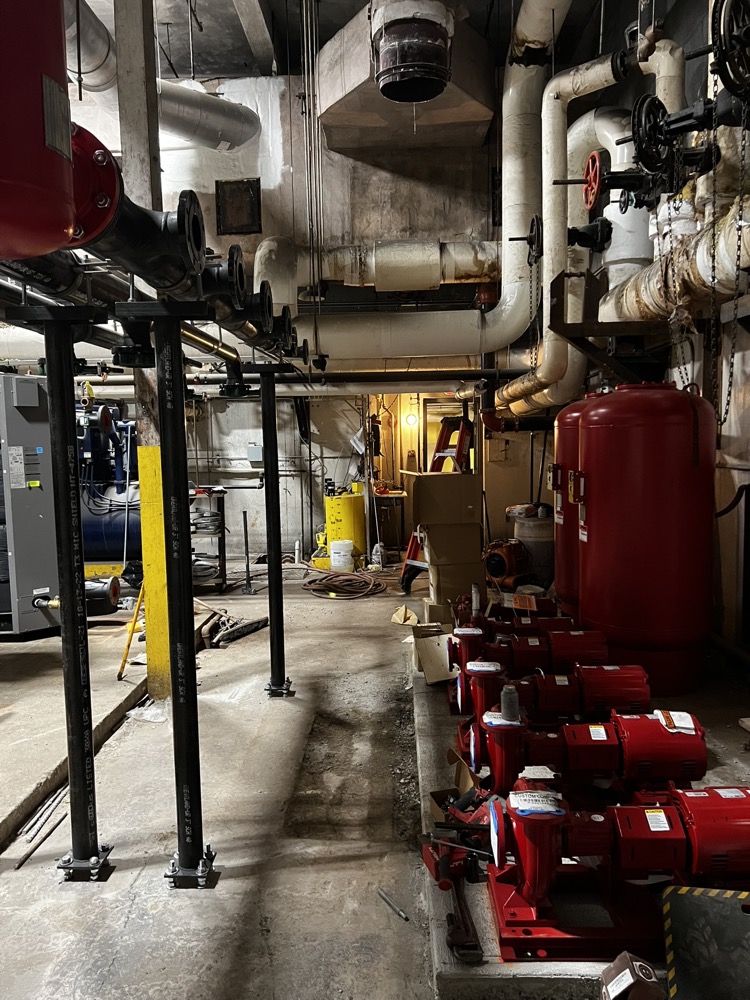 Mechanical room valve array