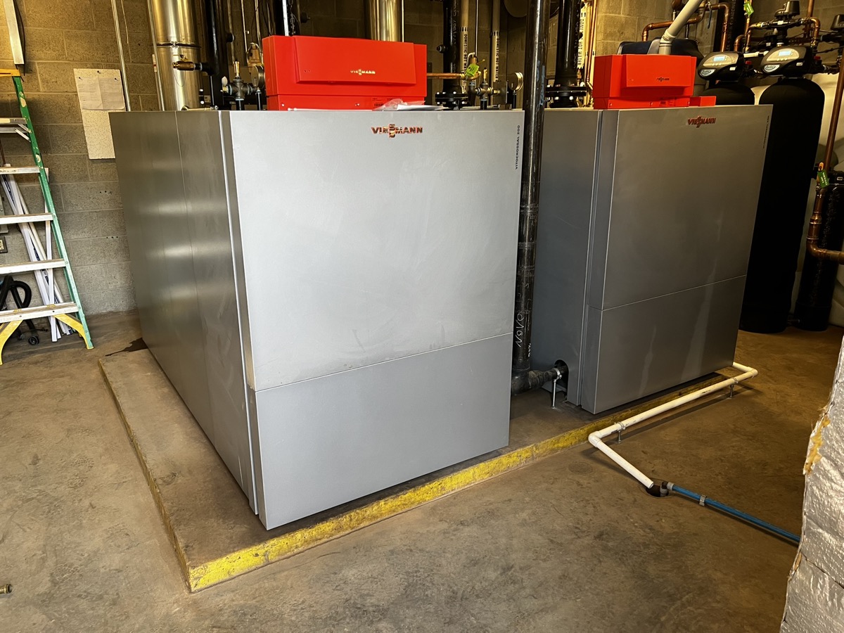 Commercial Viessmann boiler installation